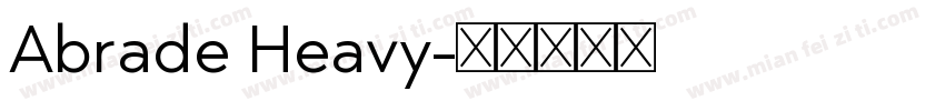 Abrade Heavy字体转换
